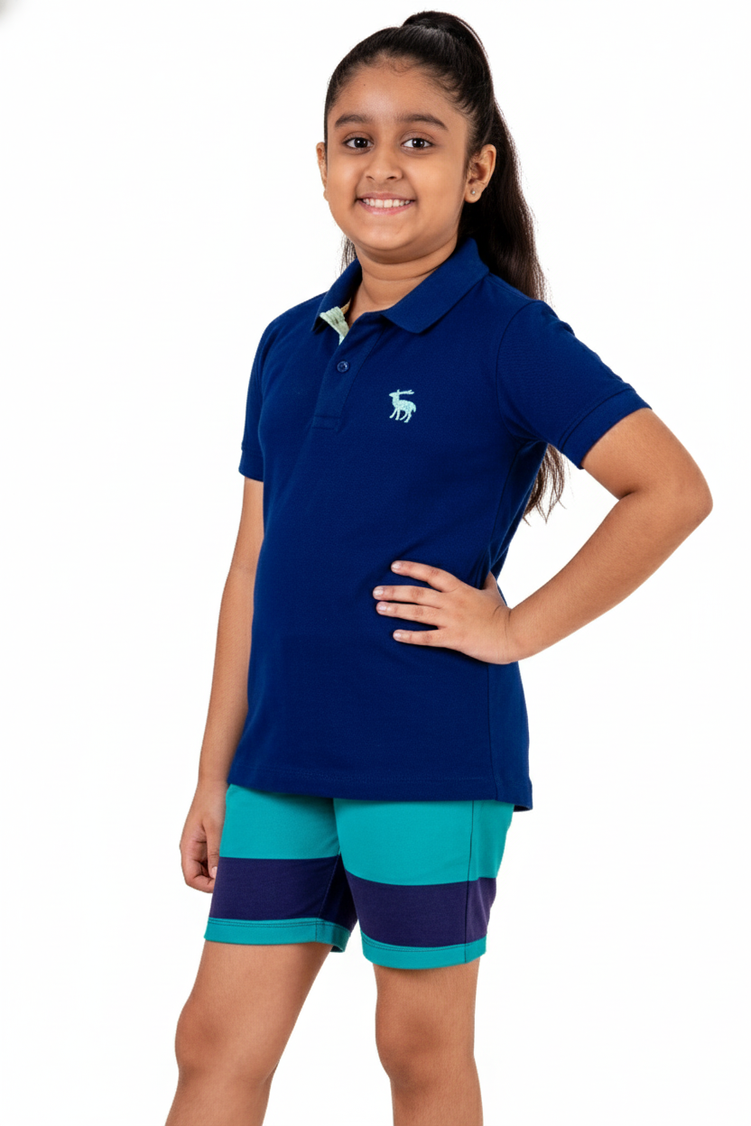 Co Ords With Hd Print Blue Depths