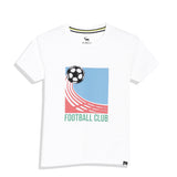 White Football Printed Tee