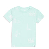 Mint Slim Printed Tee