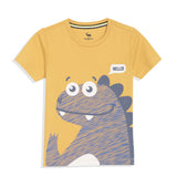 Light Ochre Printed Tee