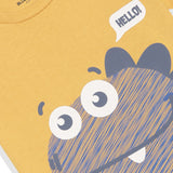 Light Ochre Printed Tee