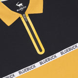 Navy/Ochre Slim Polo