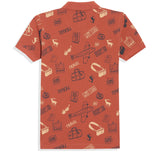 Terracotta Printed Polo