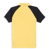 Navy/Ochre Raglan Polo