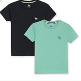 Pack of 2 Green & Navy Tees