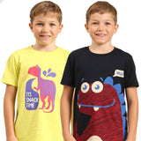 Pack of 2 Neon Yellow & Navy Tees