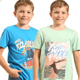 Pack of 2 Azure & Mint Green Tees