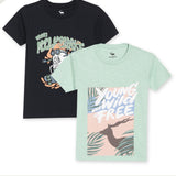 Pack of 2 Navy & Mint Green Tees