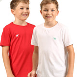 Pack of 2 White & Maroon Tees