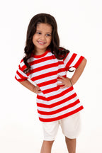 Co Ords With Yarn Dyed Stripes Cloud Dancer