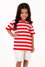 Co Ords With Yarn Dyed Stripes Cloud Dancer