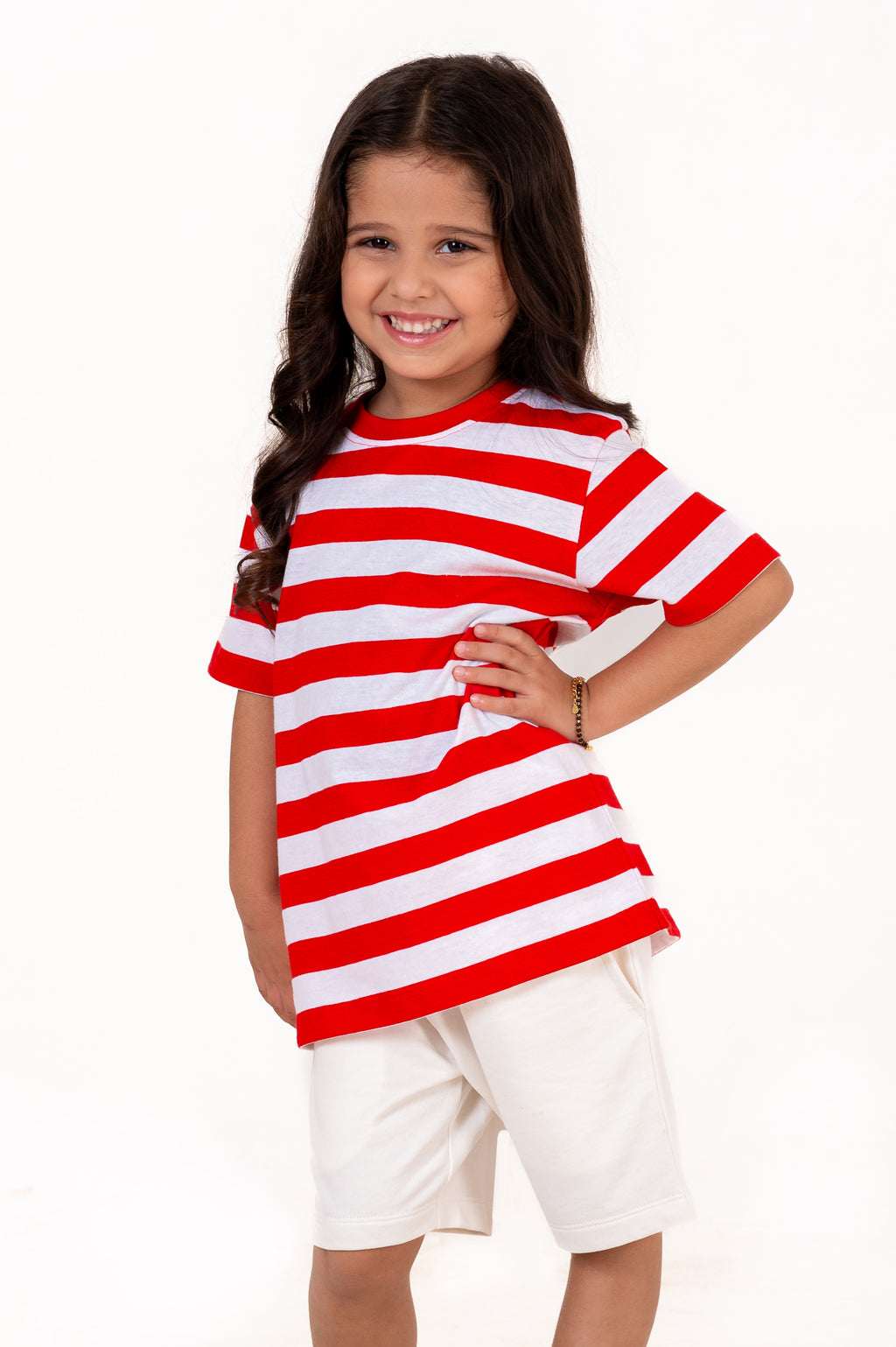 Co Ords With Yarn Dyed Stripes Cloud Dancer