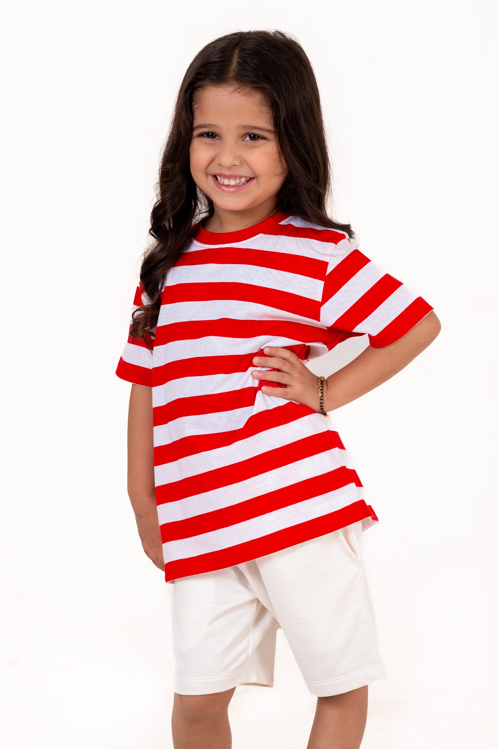 Co Ords With Yarn Dyed Stripes Cloud Dancer