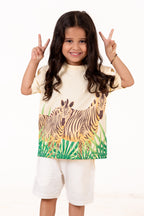 Crew Neck With Digital Printing Sandal