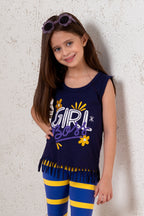 Tank Top With Normal Print Navy