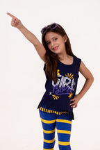 Tank Top With Normal Print Navy