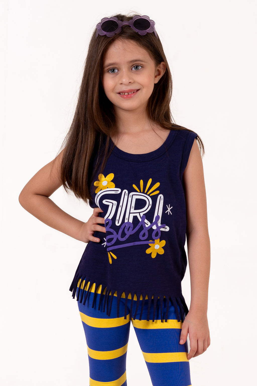 Tank Top With Normal Print Navy