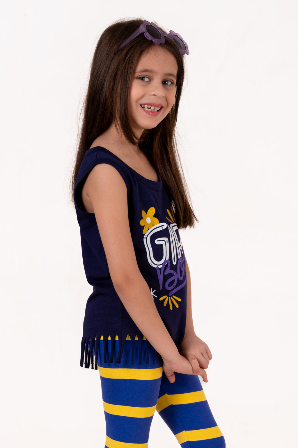 Tank Top With Normal Print Navy