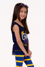 Tank Top With Normal Print Navy