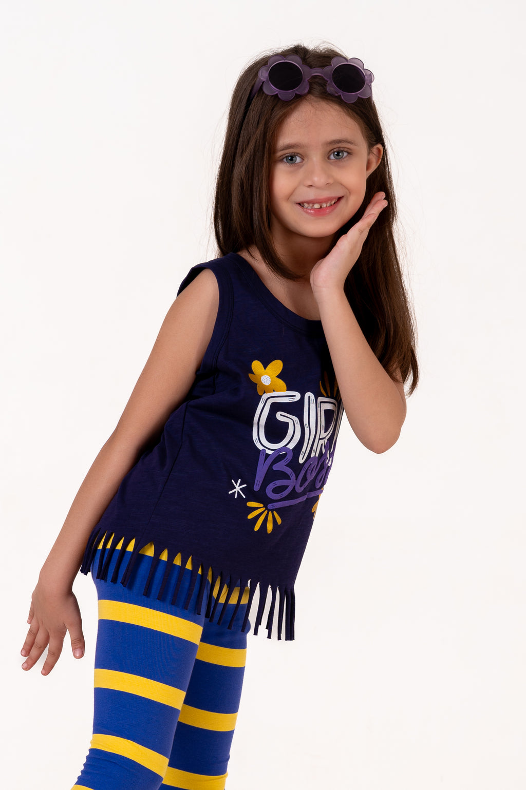 Tank Top With Normal Print Navy