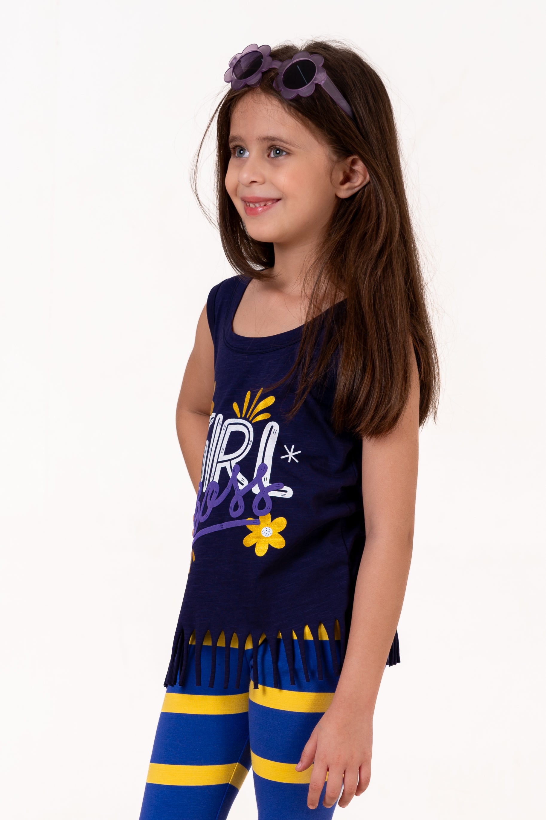 Tank Top With Normal Print Navy