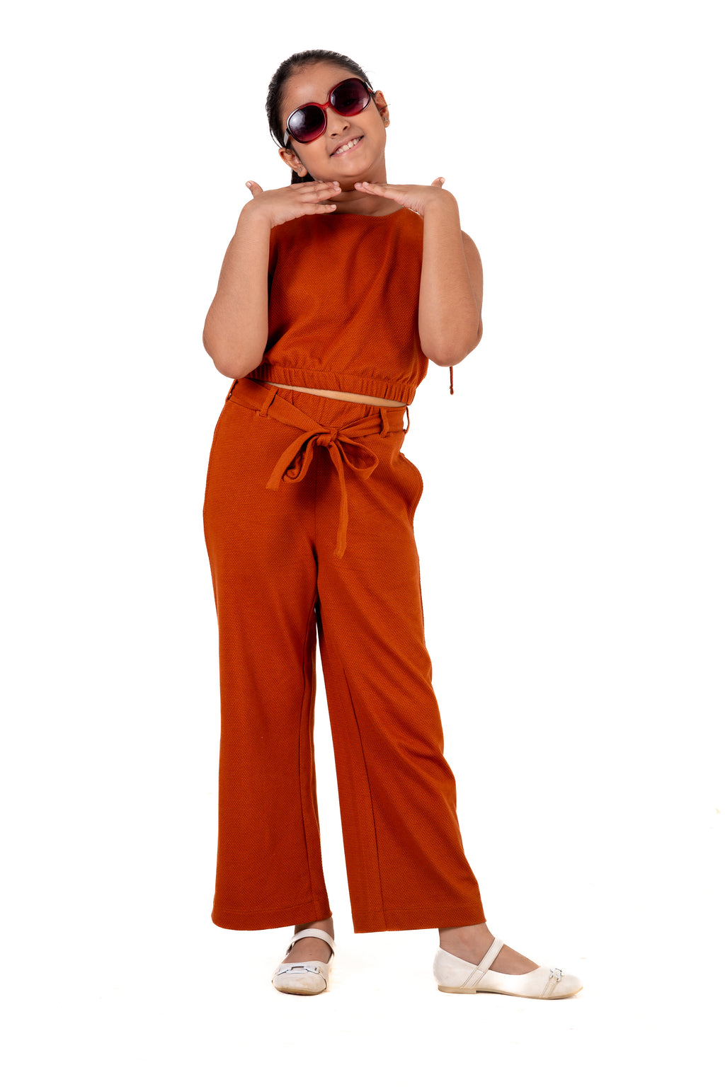 Co Ords With Popcorn Fabric Ginger Bread