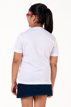 Crew Neck With Bow White