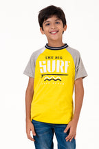 Ragalon Sleeve With Puff Print Yellow