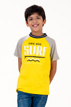 Ragalon Sleeve With Puff Print Yellow