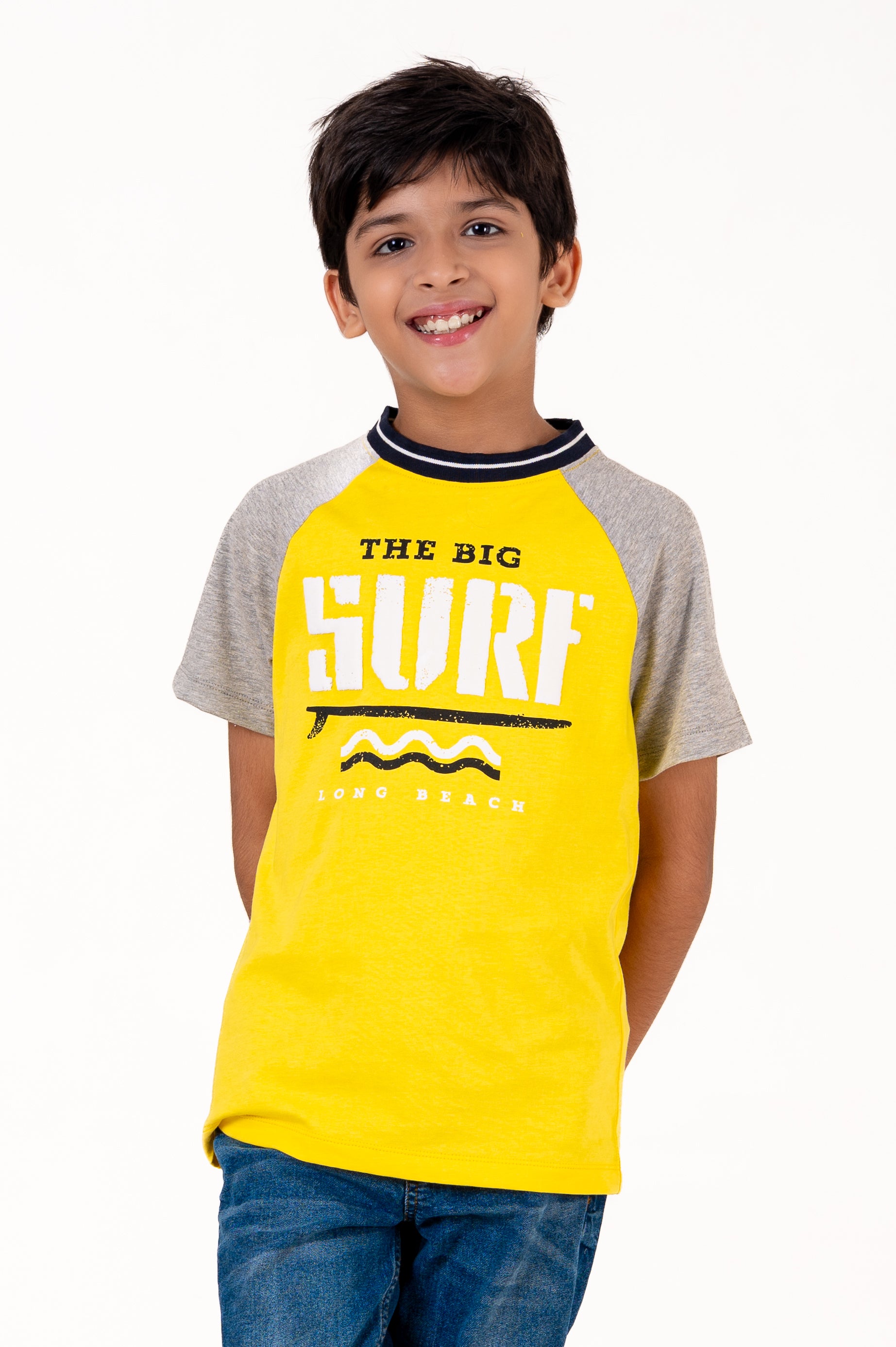 Ragalon Sleeve With Puff Print Yellow