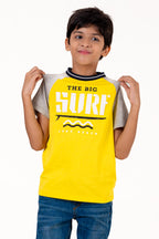 Ragalon Sleeve With Puff Print Yellow