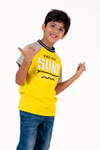 Ragalon Sleeve With Puff Print Yellow