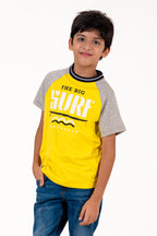 Ragalon Sleeve With Puff Print Yellow