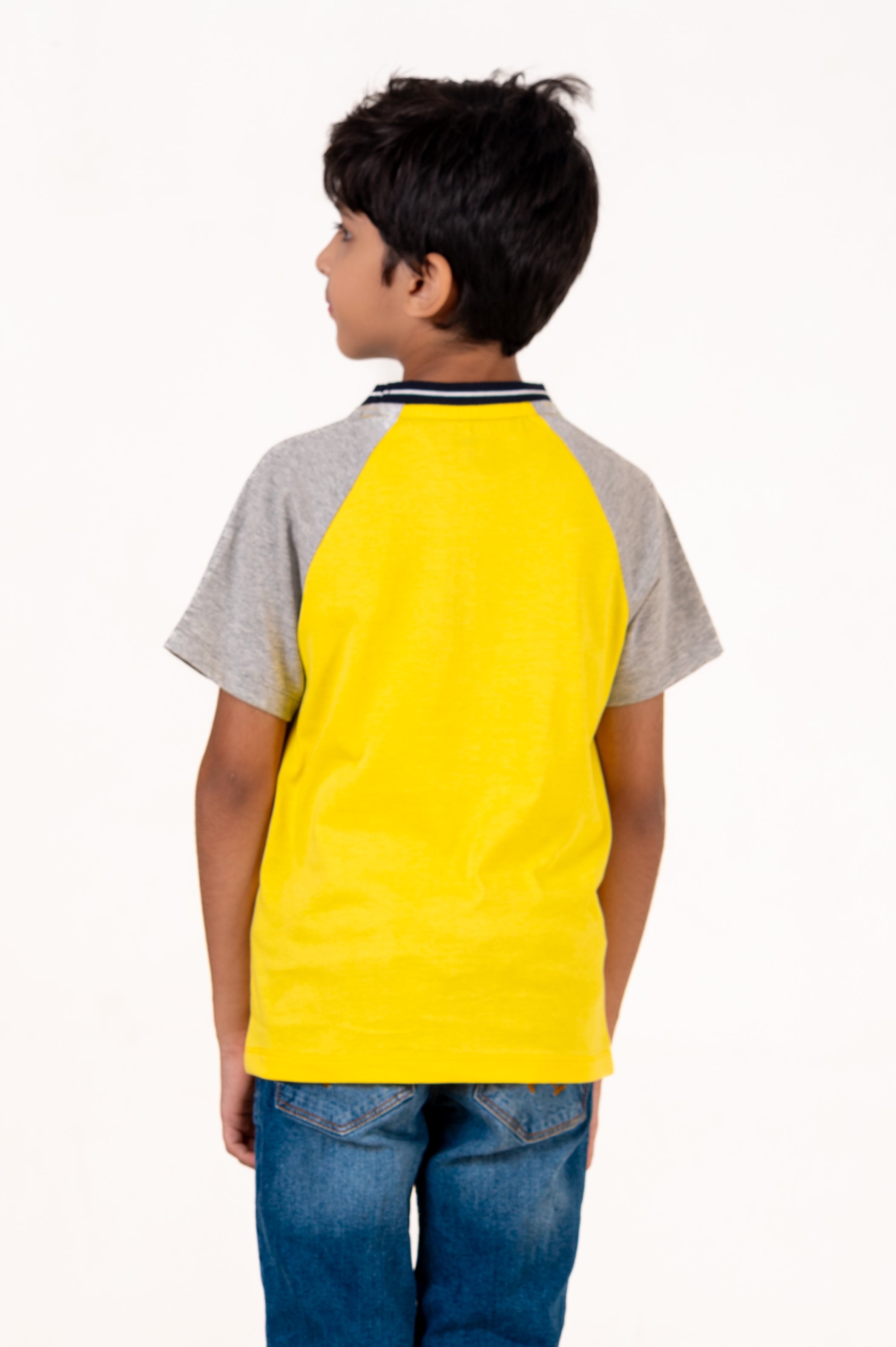 Ragalon Sleeve With Puff Print Yellow