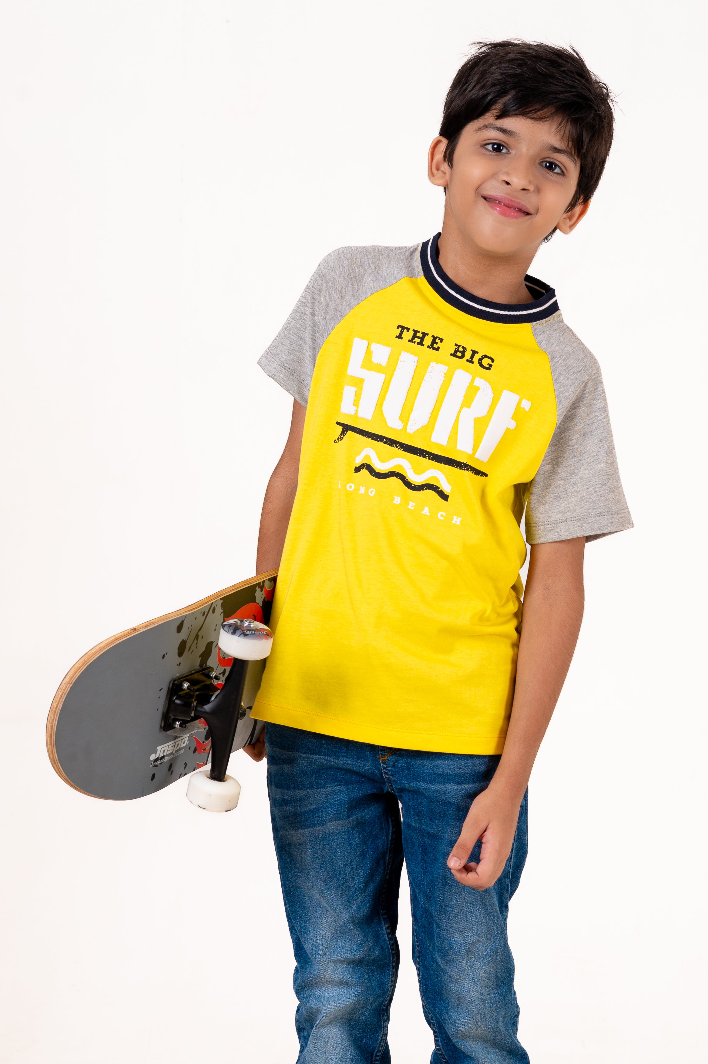 Ragalon Sleeve With Puff Print Yellow