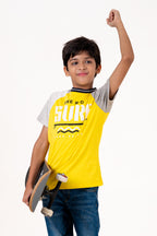 Ragalon Sleeve With Puff Print Yellow