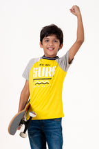 Ragalon Sleeve With Puff Print Yellow