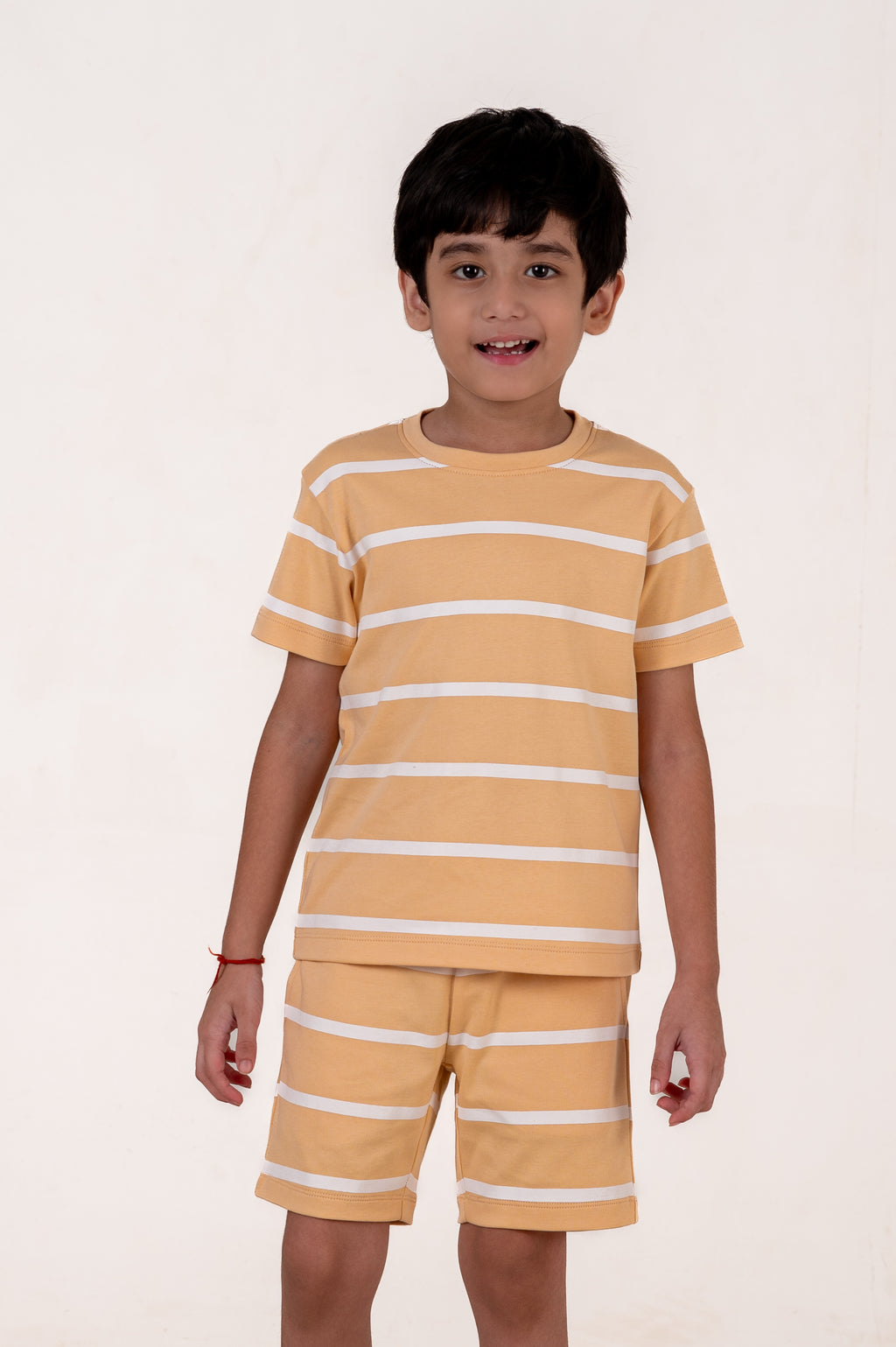 Co Ords With Cut & Sew And Puff Print Cloud Dancer