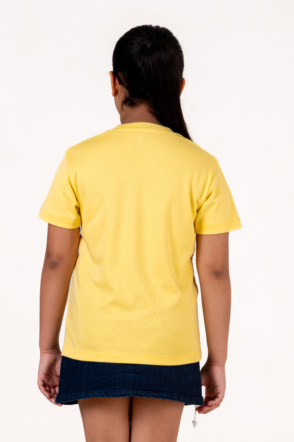 Crew Neck With Digital Printing Yellow