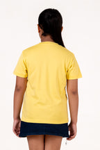 Crew Neck With Digital Printing Yellow