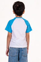 Ragalon Sleeve With Puff Print White