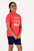 Co Ords With Foil Print Pink