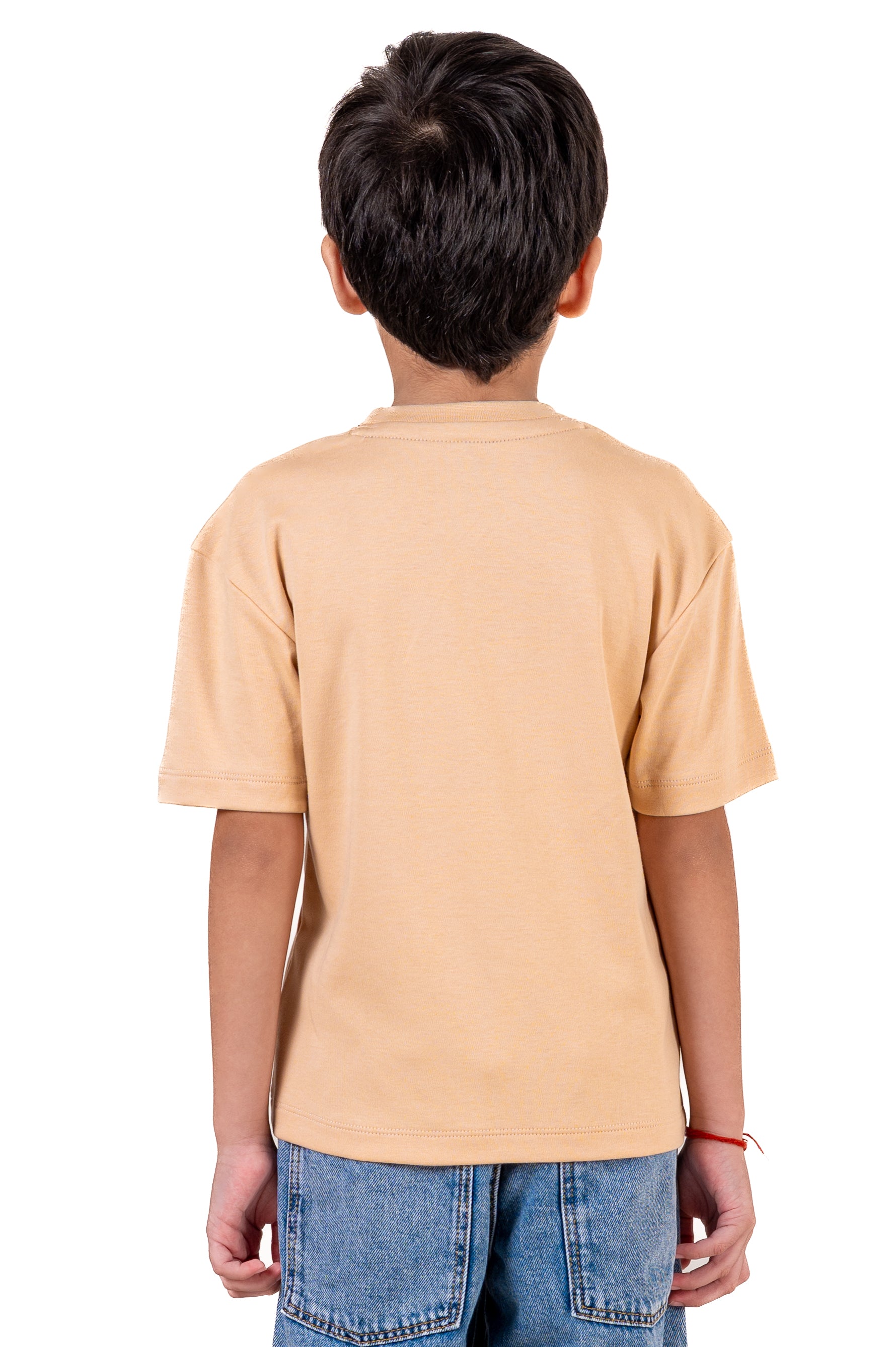 Crew Neck With Puff Print Ivory Cream