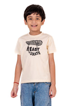 Crew Neck With Contrast Emb White