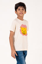 Crew Neck With Applic Emb White