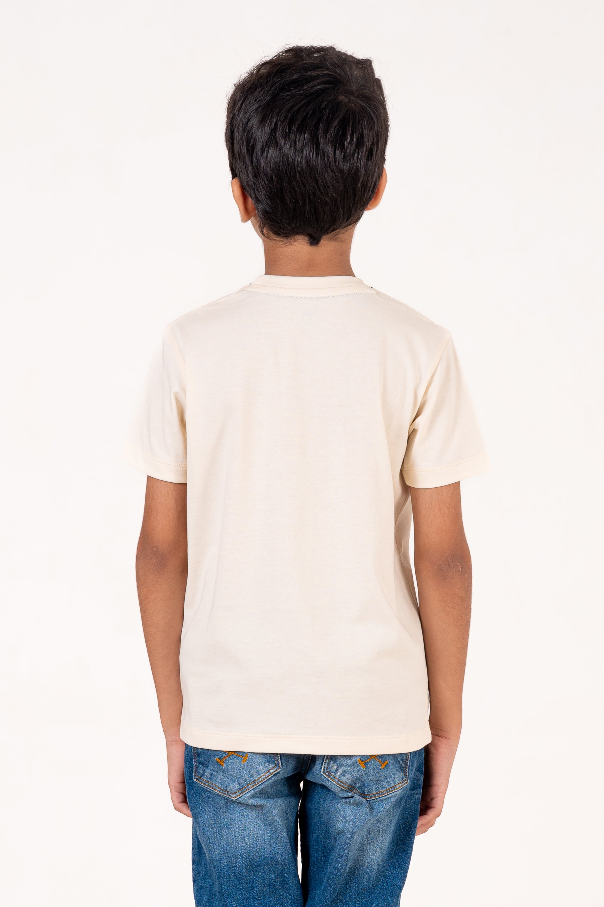 Crew Neck With Applic Emb White