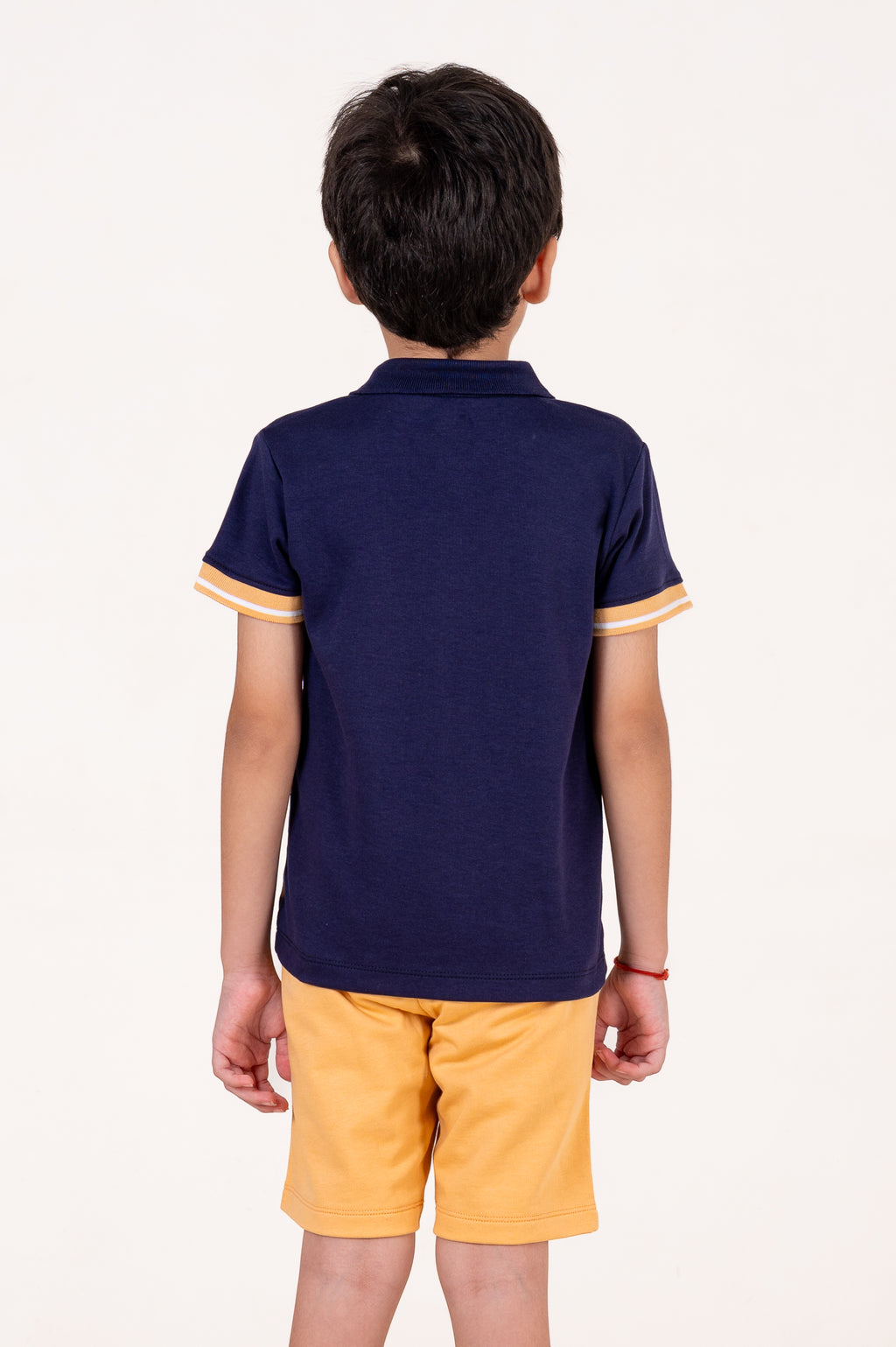 Co Ords With Stripes Print T Shirt Navy