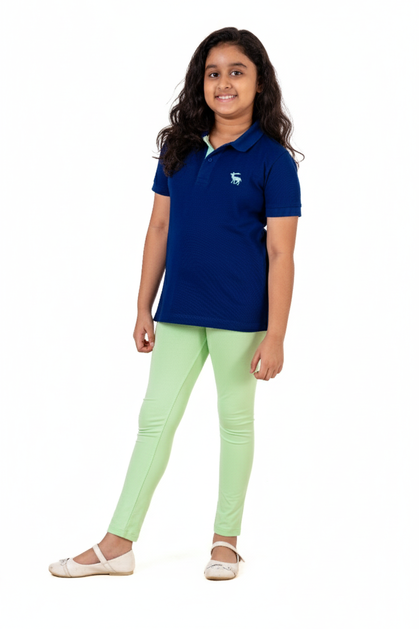 Plain Leggings Patina Green