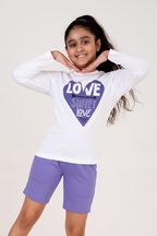 Co Ords With Normal Print And Sequence Blue