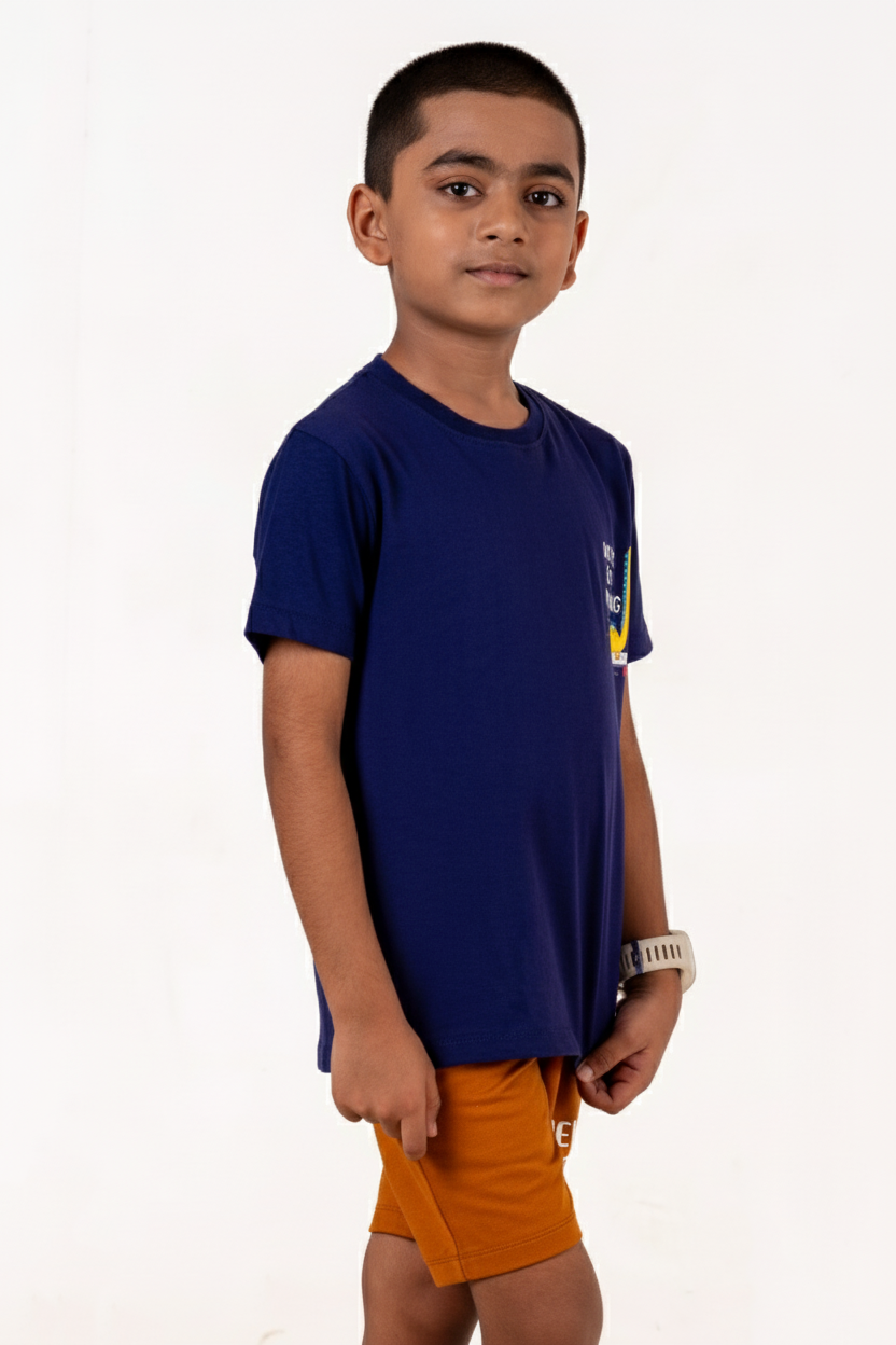 Co Ords With Print Navy